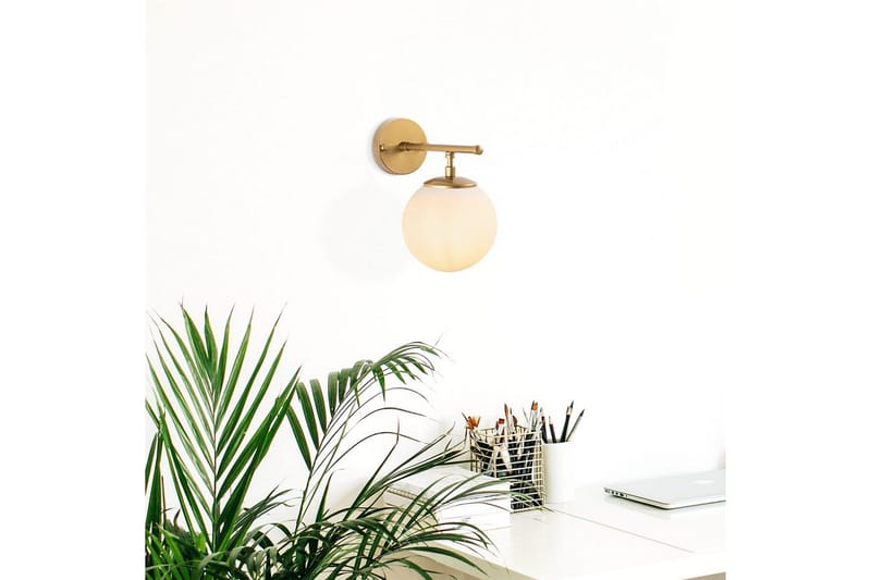Vegg lampe Berriarenr Skinnende Gull - Skinnende Gull - Belysning - Innendørsbelysning & Lamper - Soveromslampe - Sengelamper - Sengelampe vegg