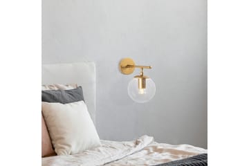 Vegg lampe Berriarenr Skinnende Gull / Transparent - Skinnende Gull / Transparent - Belysning - Innendørsbelysning & Lamper - Soveromslampe - Sengelamper - Sengelampe vegg