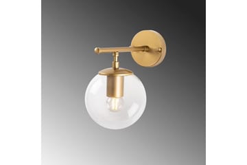 Vegg lampe Berriarenr Skinnende Gull / Transparent - Skinnende Gull / Transparent - Belysning - Innendørsbelysning & Lamper - Soveromslampe - Sengelamper - Sengelampe vegg
