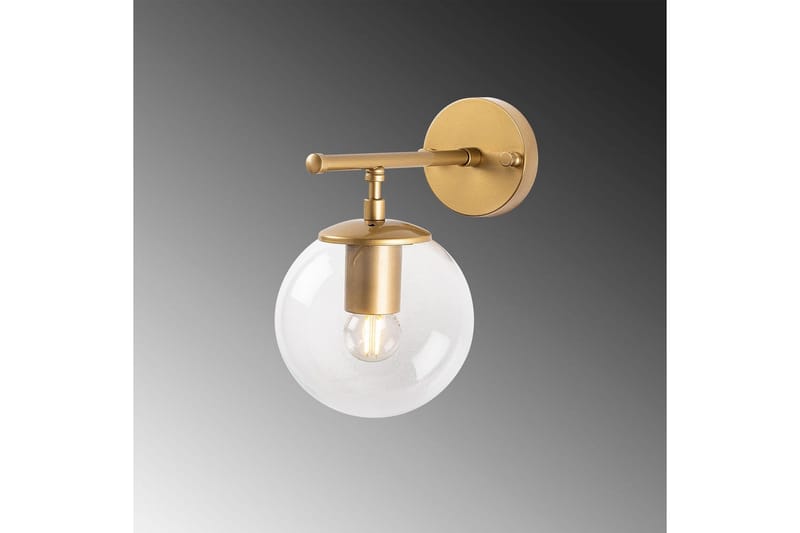Vegg lampe Berriarenr Skinnende Gull / Transparent - Skinnende Gull / Transparent - Belysning - Innendørsbelysning & Lamper - Soveromslampe - Sengelamper - Sengelampe vegg