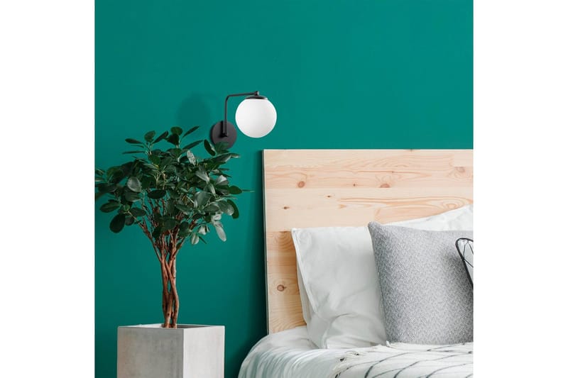 Vegg lampe Bhika Svart - Svart - Belysning - Innendørsbelysning & Lamper - Soveromslampe - Sengelamper - Sengelampe vegg