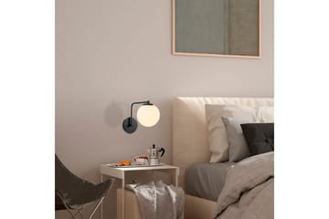Vegg lampe Bhika Svart - Svart - Belysning - Innendørsbelysning & Lamper - Soveromslampe - Sengelamper - Sengelampe vegg