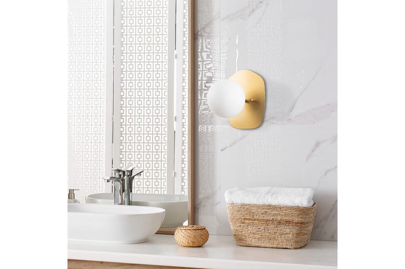 Vegg lampe Brønn Gull - Gull - Belysning - Innendørsbelysning & Lamper - Soveromslampe - Sengelamper - Sengelampe vegg