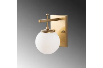 Vegg lampe Brentha Gull - Gull - Belysning - Innendørsbelysning & Lamper - Soveromslampe - Sengelamper - Sengelampe vegg