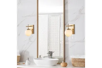 Vegg lampe Brentha Gull - Gull - Belysning - Innendørsbelysning & Lamper - Soveromslampe - Sengelamper - Sengelampe vegg