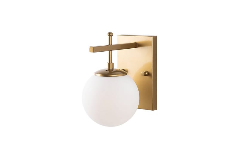 Vegg lampe Brentha Gull - Gull - Belysning - Innendørsbelysning & Lamper - Soveromslampe - Sengelamper - Sengelampe vegg