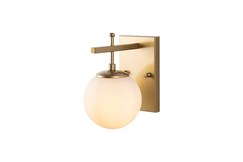 Vegg lampe Brentha Gull - Gull - Belysning - Innendørsbelysning & Lamper - Soveromslampe - Sengelamper - Sengelampe vegg