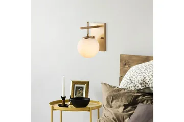 Vegg lampe Brentha Gull - Gull - Belysning - Innendørsbelysning & Lamper - Soveromslampe - Sengelamper - Sengelampe vegg