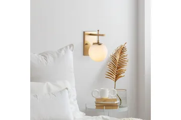 Vegg lampe Brentha Gull - Gull - Belysning - Innendørsbelysning & Lamper - Soveromslampe - Sengelamper - Sengelampe vegg