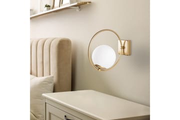 Vegg lampe Dolcer Gull - Gull - Belysning - Innendørsbelysning & Lamper - Soveromslampe - Sengelamper - Sengelampe vegg