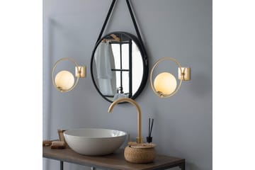 Vegg lampe Dolcer Gull - Gull - Belysning - Innendørsbelysning & Lamper - Soveromslampe - Sengelamper - Sengelampe vegg