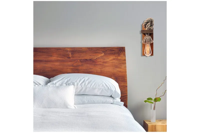 Vegg lampe Dralen Brun / Gull - Brun/Gull - Belysning - Innendørsbelysning & Lamper - Soveromslampe - Sengelamper - Sengelampe vegg