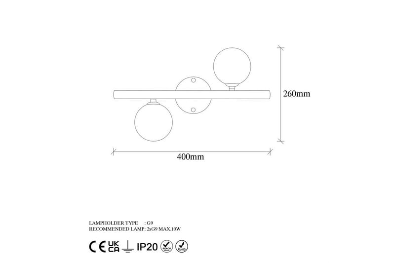 Vegg lampe Elvon Gull - Gull - Belysning - Innendørsbelysning & Lamper - Soveromslampe - Sengelamper - Sengelampe vegg