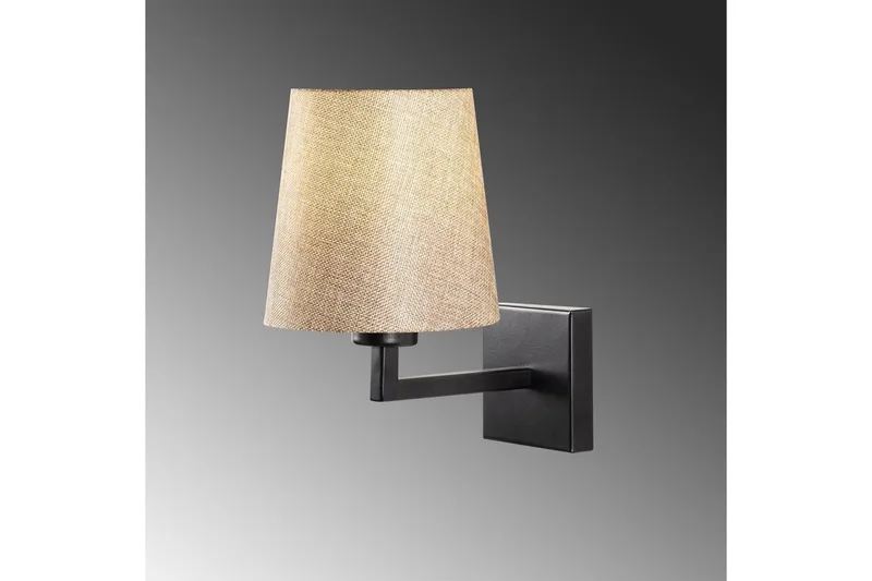 Vegg lampe Fenda Svart / Krem - Svart / Krem - Belysning - Innendørsbelysning & Lamper - Soveromslampe - Sengelamper - Sengelampe vegg