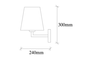 Vegg lampe Fenda Svart / Krem - Svart / Krem - Belysning - Innendørsbelysning & Lamper - Soveromslampe - Sengelamper - Sengelampe vegg