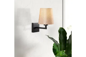 Vegg lampe Fenda Svart / Krem - Svart / Krem - Belysning - Innendørsbelysning & Lamper - Soveromslampe - Sengelamper - Sengelampe vegg