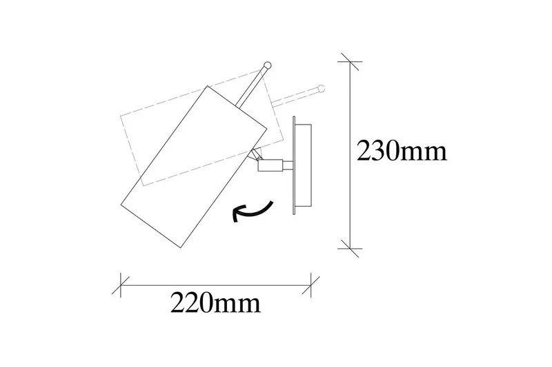 Vegg lampe Gullis sylinder antikk - Natur/Multifarget - Belysning - Innendørsbelysning & Lamper - Soveromslampe - Sengelamper - Sengelampe vegg