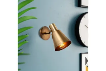 Vegg lampe Gullis Trekantet Antikk - Gull - Belysning - Innendørsbelysning & Lamper - Soveromslampe - Sengelamper - Sengelampe vegg