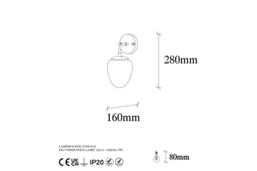 Vegg lampe Hiora Vintage - Kobber - Belysning - Innendørsbelysning & Lamper - Soveromslampe - Sengelamper - Sengelampe vegg