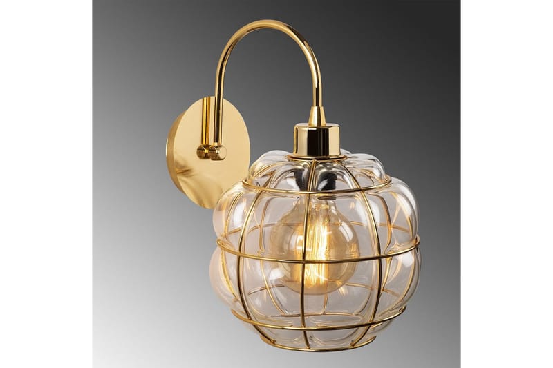 Vegg lampe Jaran Gull - Gull - Belysning - Innendørsbelysning & Lamper - Soveromslampe - Sengelamper - Sengelampe vegg
