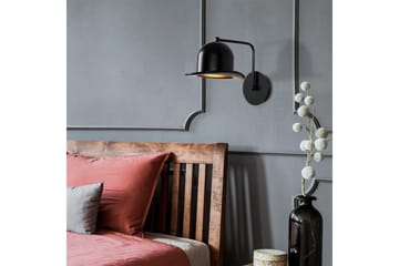 Vegg lampe Jolna Sugana Svart - Svart - Belysning - Innendørsbelysning & Lamper - Soveromslampe - Sengelamper - Sengelampe vegg