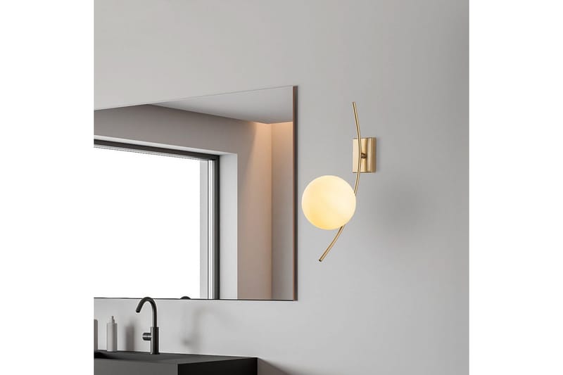 Vegg lampe Kimbell Gull - Gull - Belysning - Innendørsbelysning & Lamper - Soveromslampe - Sengelamper - Sengelampe vegg