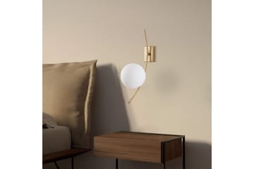 Vegg lampe Kimbell Gull - Gull - Belysning - Innendørsbelysning & Lamper - Soveromslampe - Sengelamper - Sengelampe vegg