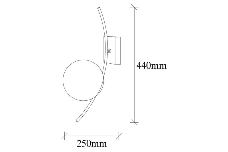 Vegg lampe Kimbell Svart / Hvit - Svart / Hvit - Belysning - Innendørsbelysning & Lamper - Soveromslampe - Sengelamper - Sengelampe vegg