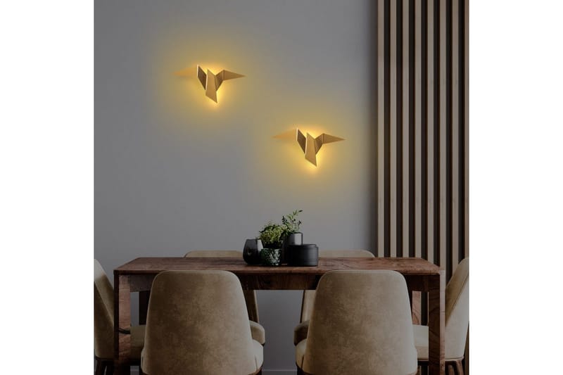 Vegg lampe Kivo Gull - Gull - Belysning - Innendørsbelysning & Lamper - Soveromslampe - Sengelamper - Sengelampe vegg