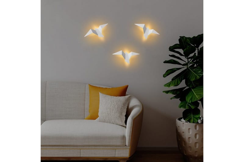 Vegg lampe Kivo Hvit - Hvit - Belysning - Innendørsbelysning & Lamper - Soveromslampe - Sengelamper - Sengelampe vegg