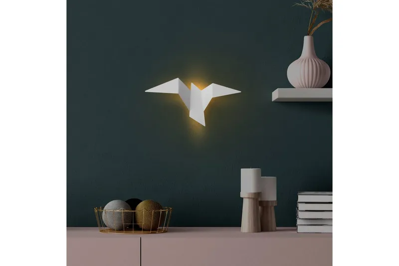 Vegg lampe Kivo Hvit - Hvit - Belysning - Innendørsbelysning & Lamper - Soveromslampe - Sengelamper - Sengelampe vegg