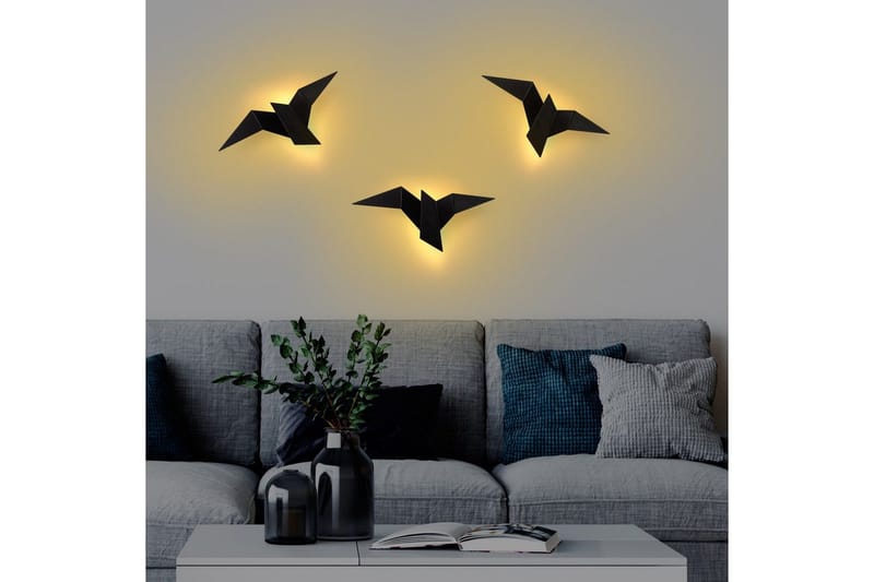 Vegg lampe Kivo Svart - Svart - Belysning - Innendørsbelysning & Lamper - Soveromslampe - Sengelamper - Sengelampe vegg