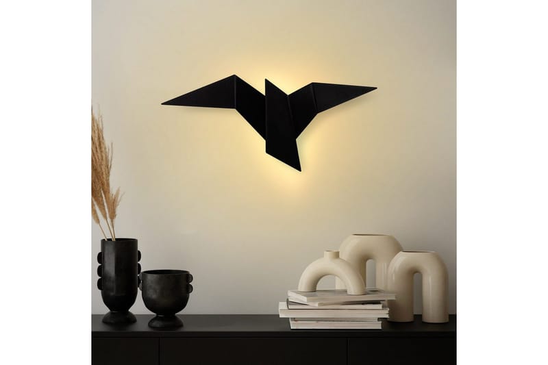 Vegg lampe Kivo Svart - Svart - Belysning - Innendørsbelysning & Lamper - Soveromslampe - Sengelamper - Sengelampe vegg