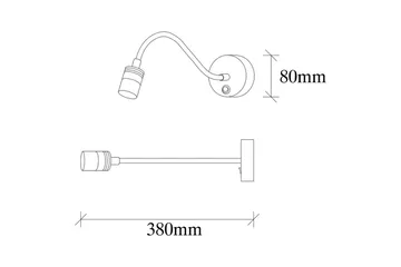 Vegg lampe Lesing Svart - Svart - Belysning - Innendørsbelysning & Lamper - Soveromslampe - Sengelamper - Sengelampe vegg