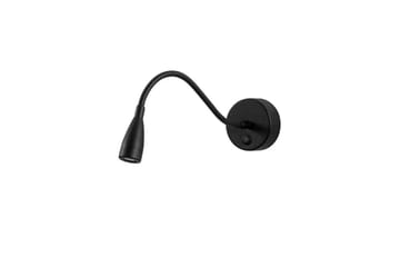 Vegg lampe Lesing Svart - Svart - Belysning - Innendørsbelysning & Lamper - Soveromslampe - Sengelamper - Sengelampe vegg