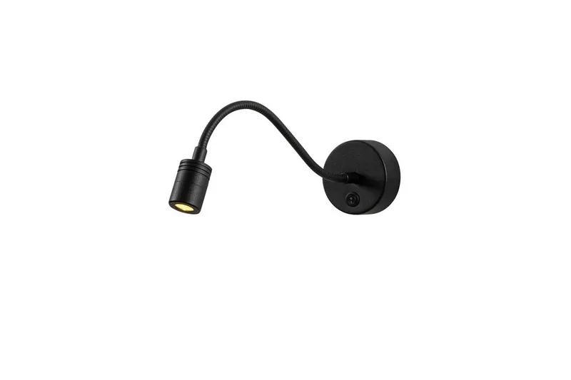 Vegg lampe Lesing Svart, Svart