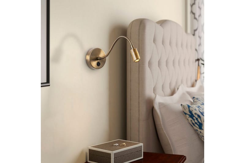 Vegg lampe Lesing Vintage Gull - Vintage Gull - Belysning - Innendørsbelysning & Lamper - Soveromslampe - Sengelamper - Sengelampe vegg