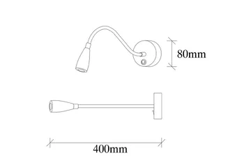 Vegg lampe Lesing Vintage Gull - Vintage Gull - Belysning - Innendørsbelysning & Lamper - Soveromslampe - Sengelamper - Sengelampe vegg