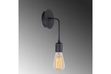 Vegg lampe Lysar Svart - Svart - Belysning - Innendørsbelysning & Lamper - Soveromslampe - Sengelamper - Sengelampe vegg