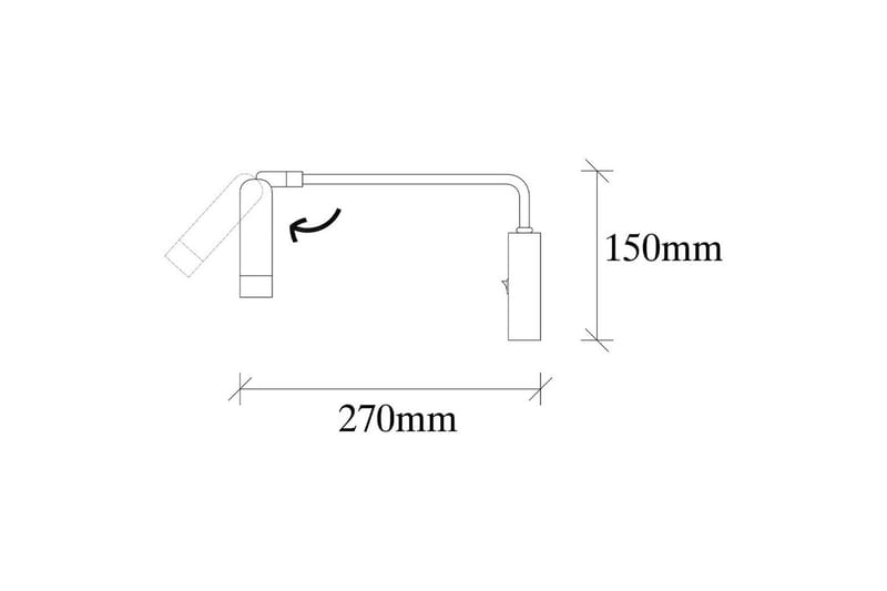 Vegg lampe Matsuchi gul / svart - Svart/Gul - Belysning - Innendørsbelysning & Lamper - Soveromslampe - Sengelamper - Sengelampe vegg