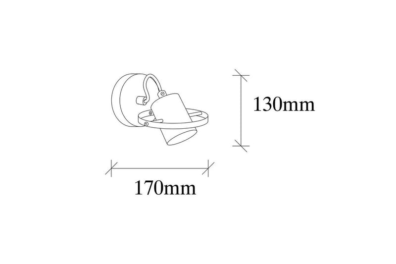 Vegg lampe Munel Vintage - Kobber - Belysning - Innendørsbelysning & Lamper - Soveromslampe - Sengelamper - Sengelampe vegg