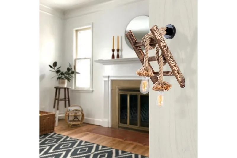 Vegg lampe Niraa Tre - Natur - Belysning - Innendørsbelysning & Lamper - Soveromslampe - Sengelamper - Sengelampe vegg