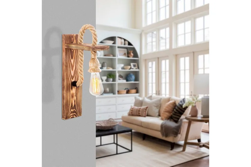 Vegg lampe Nirae Tre - Natur - Belysning - Innendørsbelysning & Lamper - Soveromslampe - Sengelamper - Sengelampe vegg