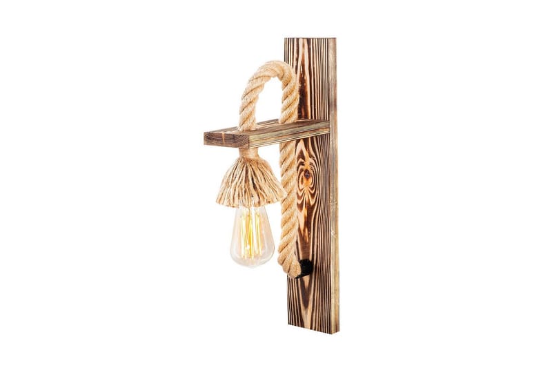 Vegg lampe Nirao Tre - Brun - Belysning - Innendørsbelysning & Lamper - Soveromslampe - Sengelamper - Sengelampe vegg