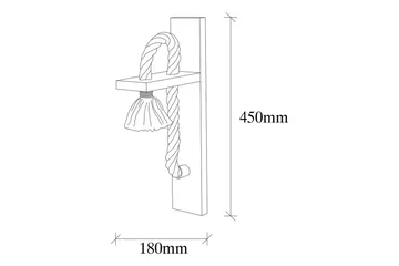Vegg lampe Nirao Tre - Brun - Belysning - Innendørsbelysning & Lamper - Soveromslampe - Sengelamper - Sengelampe vegg
