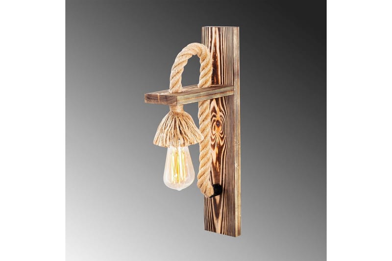 Vegg lampe Nirao Tre - Brun - Belysning - Innendørsbelysning & Lamper - Soveromslampe - Sengelamper - Sengelampe vegg