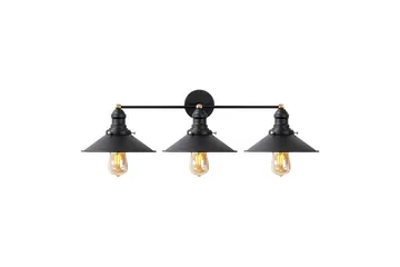 Vegg lampe Nolen Svart / Antikk - Svart/Antrasitt - Belysning - Innendørsbelysning & Lamper - Soveromslampe - Sengelamper - Sengelampe vegg