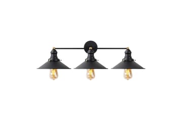 Vegg lampe Nolen Svart / Antikk - Svart/Antrasitt - Belysning - Innendørsbelysning & Lamper - Soveromslampe - Sengelamper - Sengelampe vegg