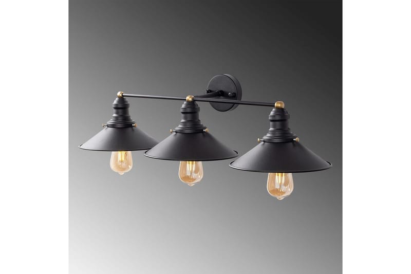 Vegg lampe Nolen Svart / Antikk - Svart/Antrasitt - Belysning - Innendørsbelysning & Lamper - Soveromslampe - Sengelamper - Sengelampe vegg