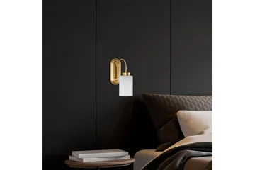 Vegg lampe Noran Gull - Gull - Belysning - Innendørsbelysning & Lamper - Soveromslampe - Sengelamper - Sengelampe vegg